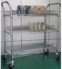 Factpry wholesale Carbon Steel SMT ESD SMD PCB Reel Storage Shelving Rack Trolley Cart
